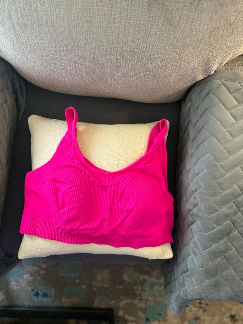 torrid Ribbed Seamless Bralette in Bright Pink